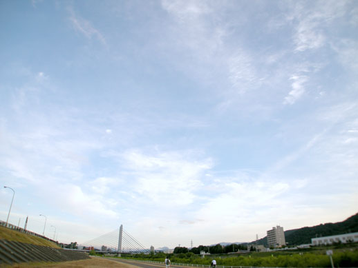 昨日の帰りの豊平川サイクリングロード